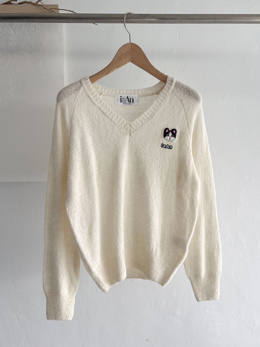 IAAN韓國直郵㊣女士新款人氣25秋冬時尚休閑職業推薦針織衫iaAn針織衫圖色1