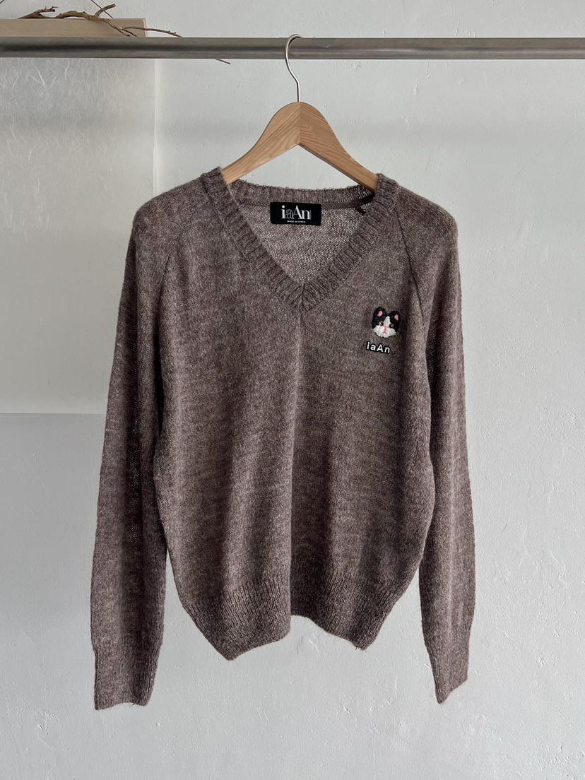 IAAN韓國直郵㊣女士新款人氣25秋冬時尚休閑職業推薦針織衫iaAn針織衫圖色2
