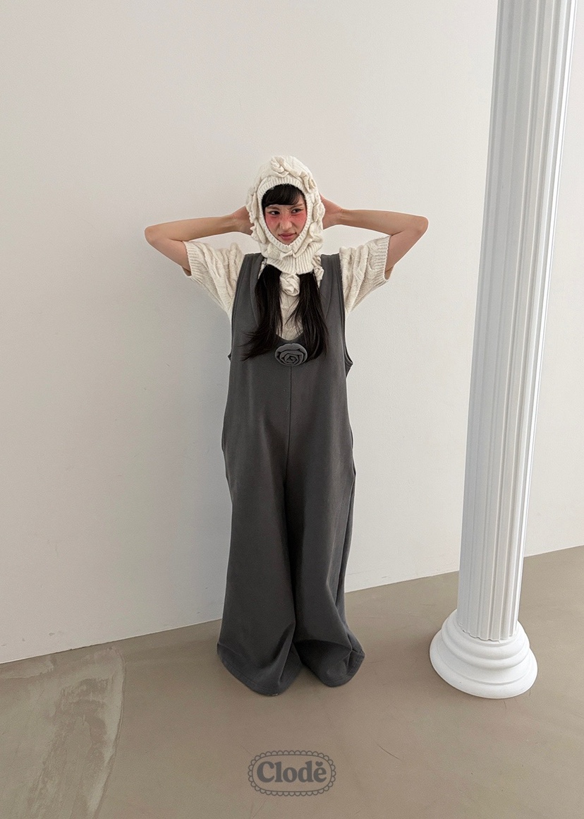 CLODE韓國代購㊣女裝新款休閑推薦25秋冬人氣熱賣背帶褲抓絨CLODE背帶褲