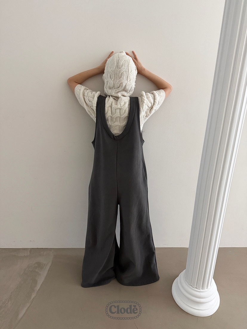 CLODE韓國代購㊣女裝新款休閑推薦25秋冬人氣熱賣背帶褲抓絨CLODE背帶褲