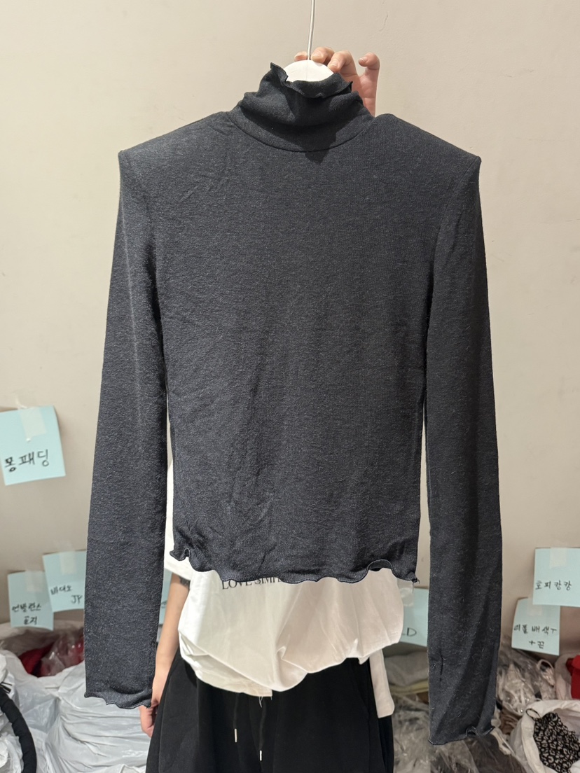 BELITA-L韓國代購㊣女裝新品人氣休閑熱賣職業長袖T恤保暖絨BELITA-L長袖T恤圖色6