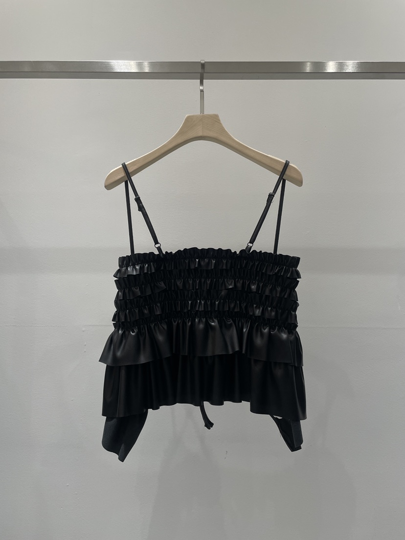 RE STYLE-Q韓國直郵㊣女裝新款熱賣時尚休閑吊帶背心皮革RE STYLE吊帶/背心