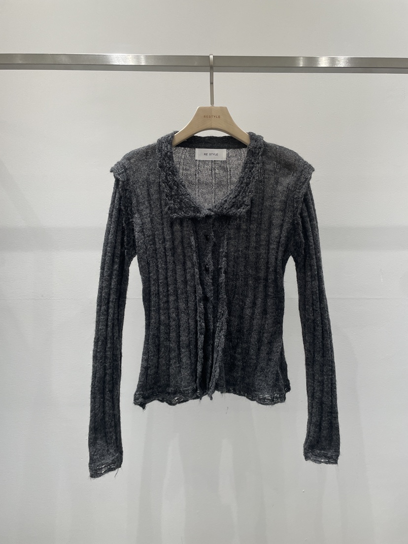 RE STYLE-Q韓國代購㊣女士新品熱賣人氣休閑時尚針織衫開衫RE STYLE針織衫圖色2