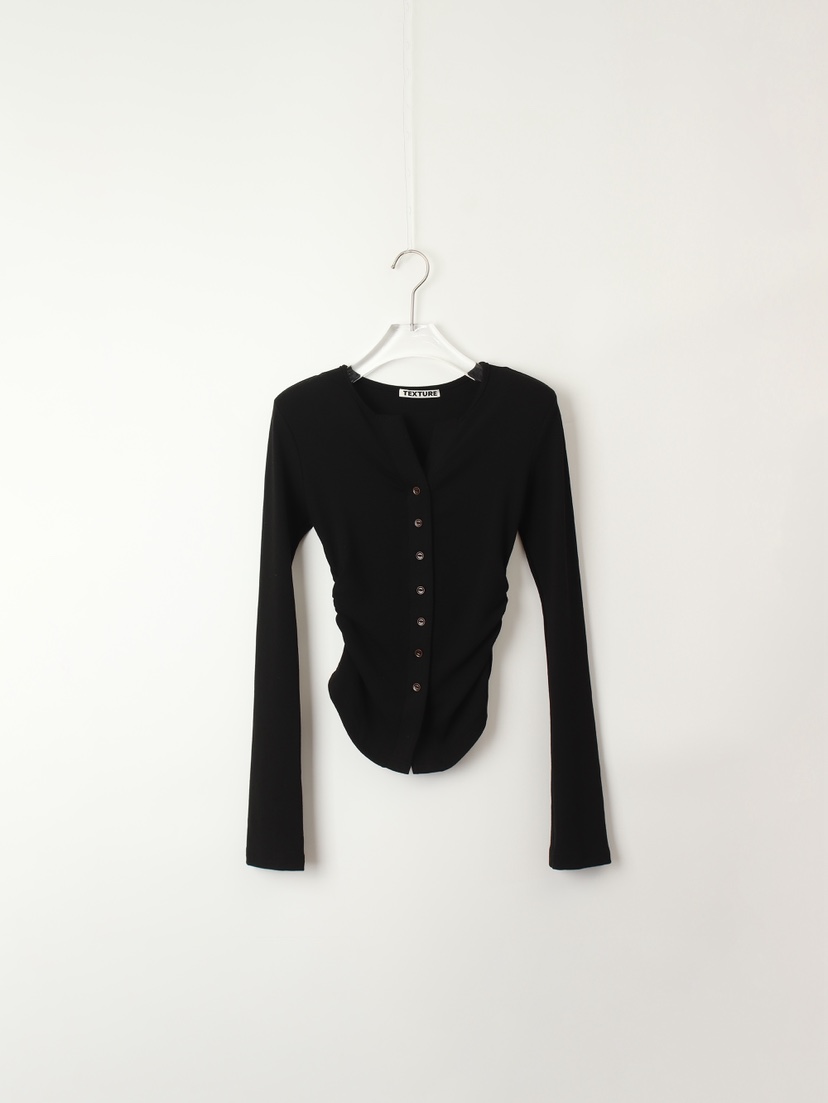 TEXTURE韓國直郵㊣女士新品職業推薦時尚休閑人氣熱賣針織衫TEXTURE針織衫圖色3黑