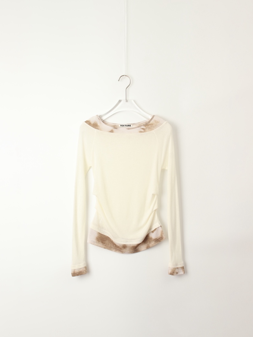 TEXTURE韓國代購㊣女裝新品職業休閑時尚熱賣人氣25秋冬長袖T恤TEXTURE長袖T恤圖色1