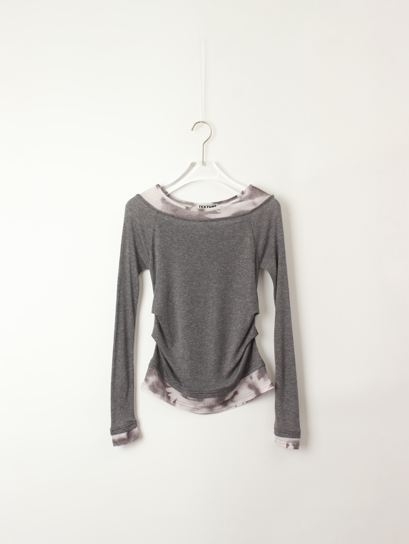 TEXTURE韓國代購㊣女裝新品職業休閑時尚熱賣人氣25秋冬長袖T恤TEXTURE長袖T恤圖色3