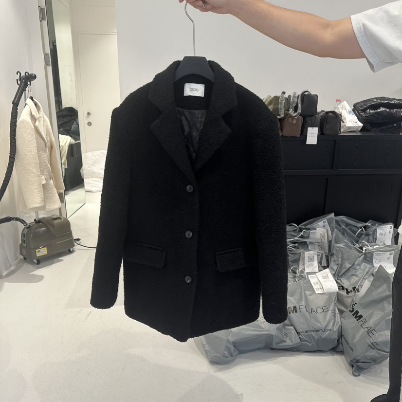 OSOO東大門㊣直郵女裝新品推薦人氣職業熱賣25秋冬夾克羊毛OSOO夾克圖色3