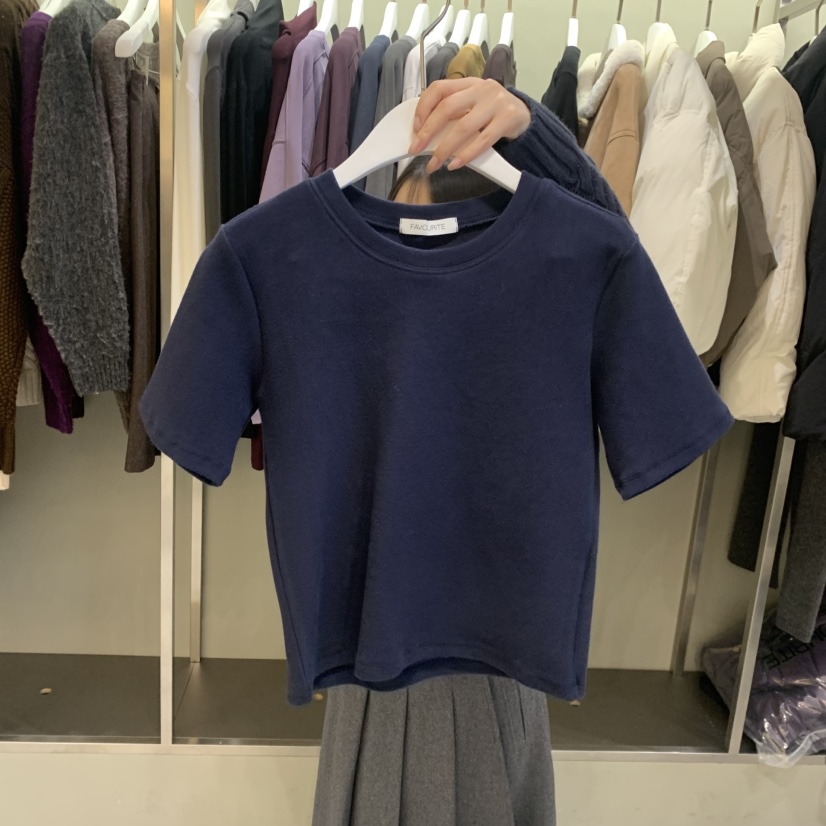 FAVE/FAVOURITE韓國代購㊣女裝新款職業休閑熱賣25秋冬T恤FAVOURITET恤圖色2