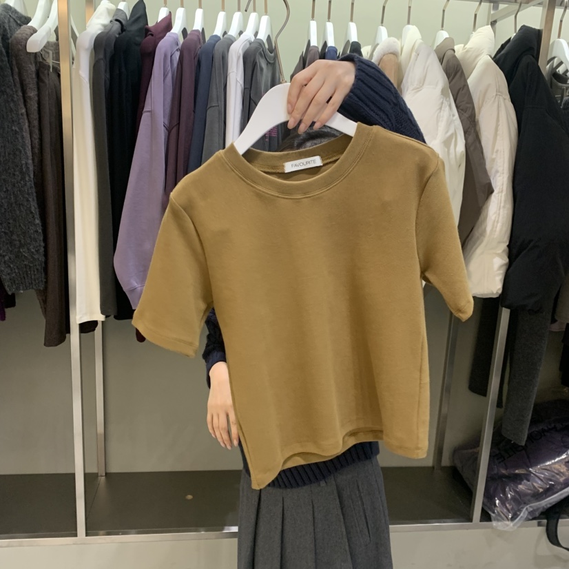 FAVE/FAVOURITE韓國代購㊣女裝新款職業休閑熱賣25秋冬T恤FAVOURITET恤圖色3