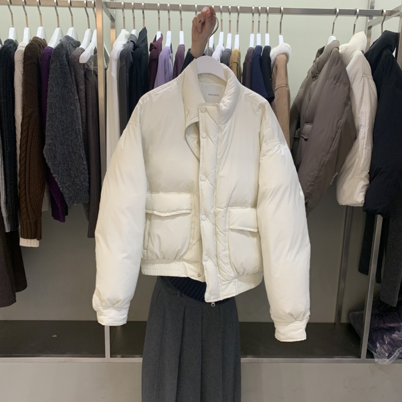 FAVE/FAVOURITE韓國代購㊣女士新款職業休閑短款羽絨服填充絨FAVOURITE短款羽絨服圖色2