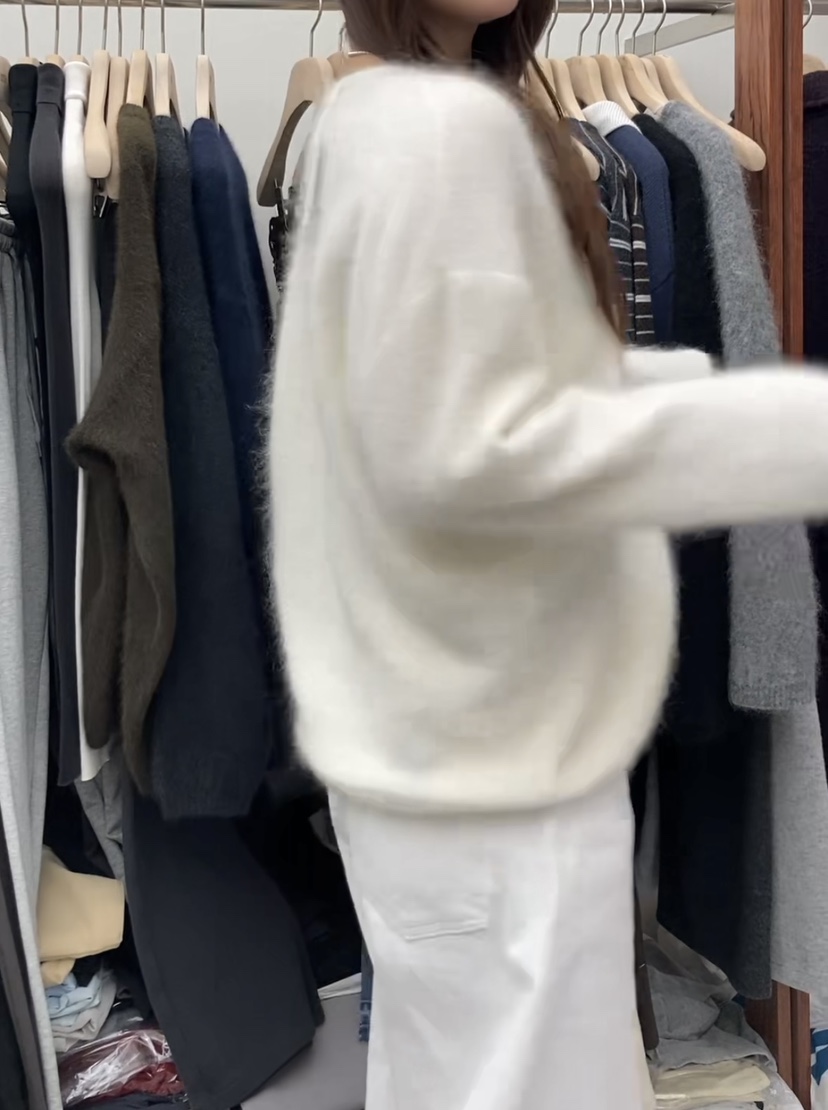 CURVY東大門㊣實拍女裝新款25秋冬職業推薦人氣針織衫馬海毛CURVY針織衫