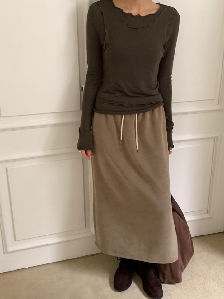 DOIT韓國代購㊣女裝新款人氣25秋冬休閑熱賣職業推薦長袖T恤DOIT長袖T恤