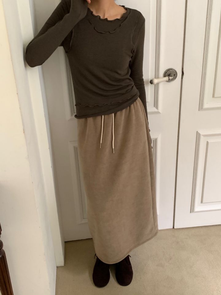 DOIT韓國代購㊣女裝新款人氣25秋冬休閑熱賣職業推薦長袖T恤DOIT長袖T恤