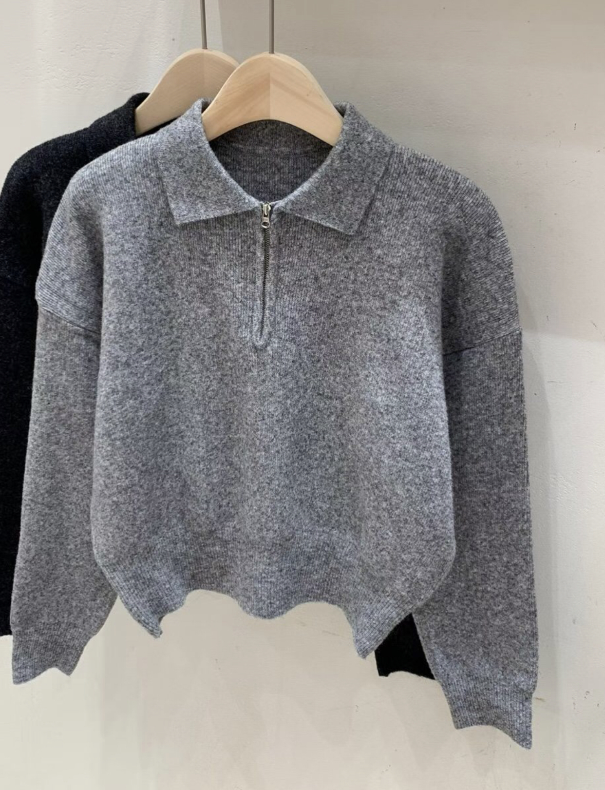 FRIDA韓國代購㊣女裝新品人氣時尚推薦休閑25秋冬針織衫拉鏈FRIDA針織衫圖色6