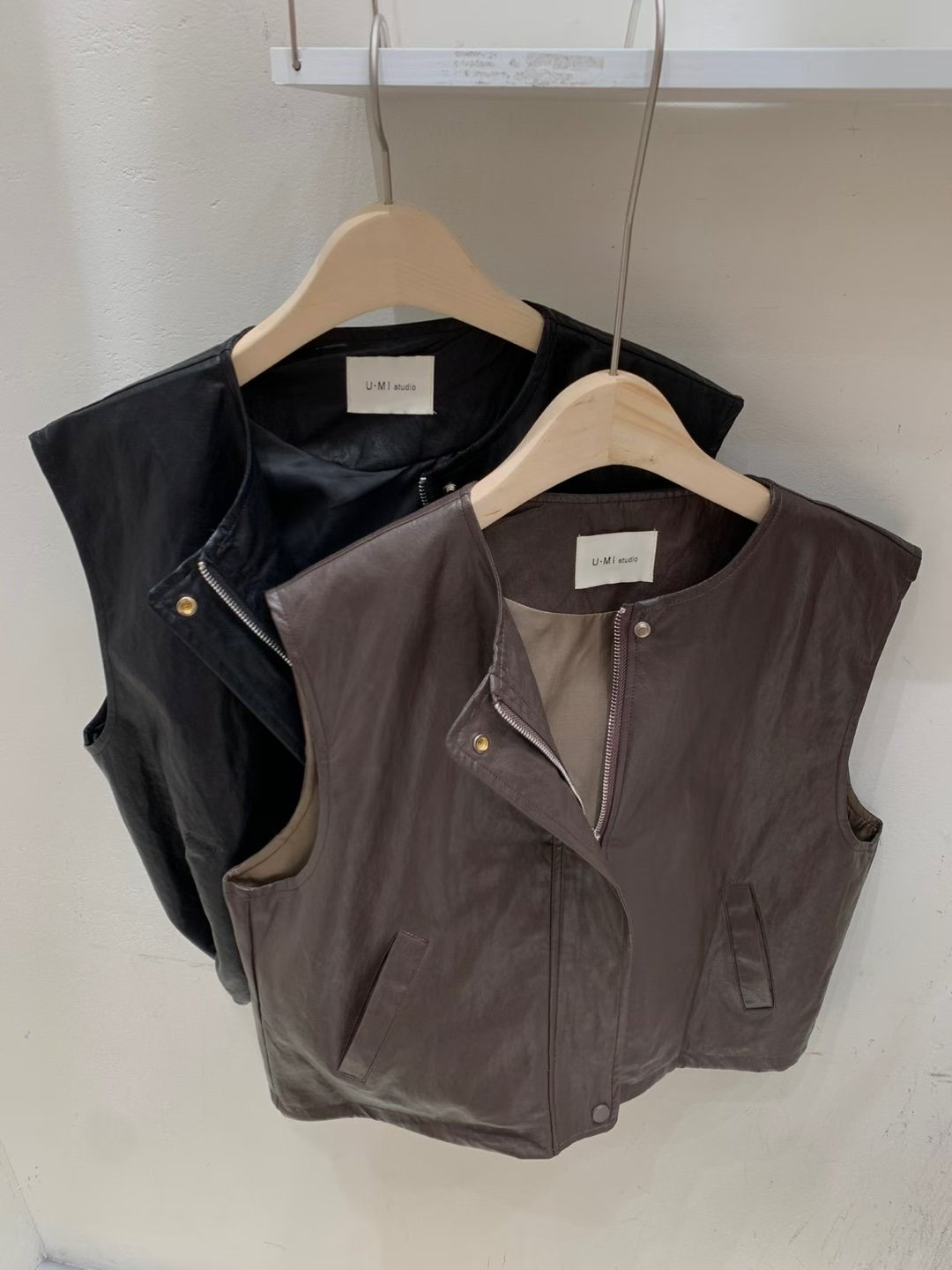 FRIDA東大門㊣代購女裝新款休閑時尚推薦人氣職業熱賣馬甲復古FRIDA馬甲