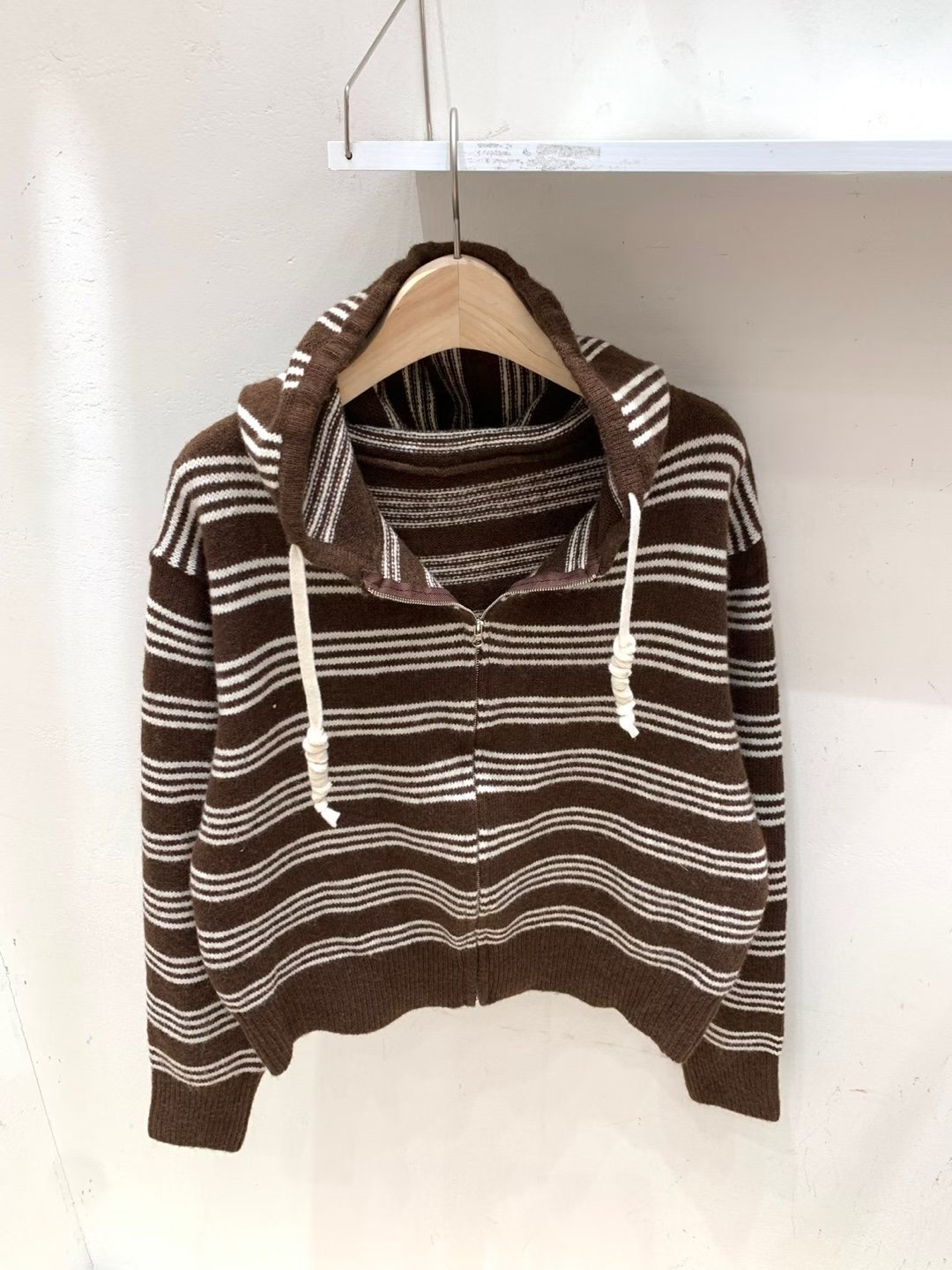 FRIDA東大門㊣代購女士新品時尚推薦職業休閑熱賣針織衫拉鏈FRIDA針織衫圖色1