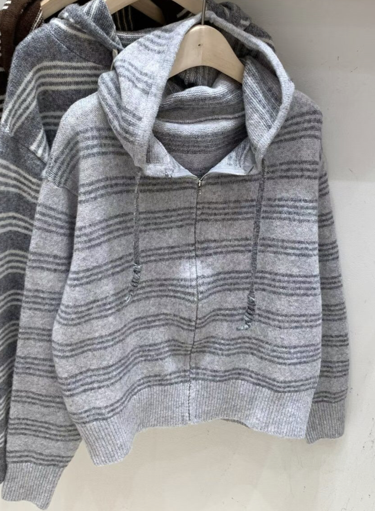 FRIDA東大門㊣代購女士新品時尚推薦職業休閑熱賣針織衫拉鏈FRIDA針織衫圖色3