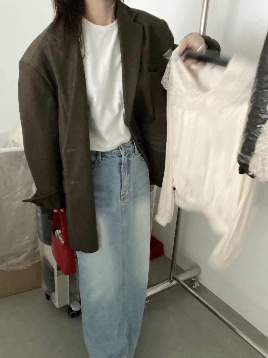 PLANTS ON GRAY東大門㊣直郵女士新款25秋冬休閑人氣夾克PLANTS ON GRAY夾克