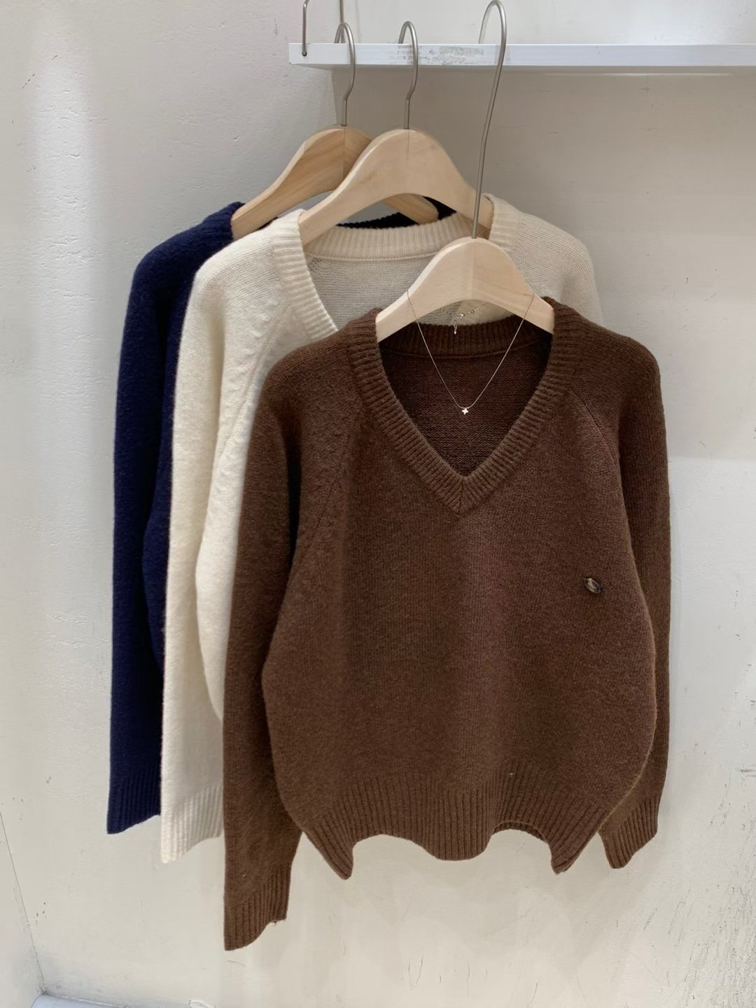 FRIDA韓國代購㊣女士新品時尚人氣職業推薦熱賣休閑25秋冬毛衣FRIDA毛衣圖色2左二色