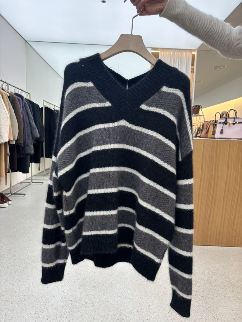 JUJU東大門㊣代購女裝新款職業熱賣推薦25秋冬休閑針織衫V領JUJU針織衫圖色2