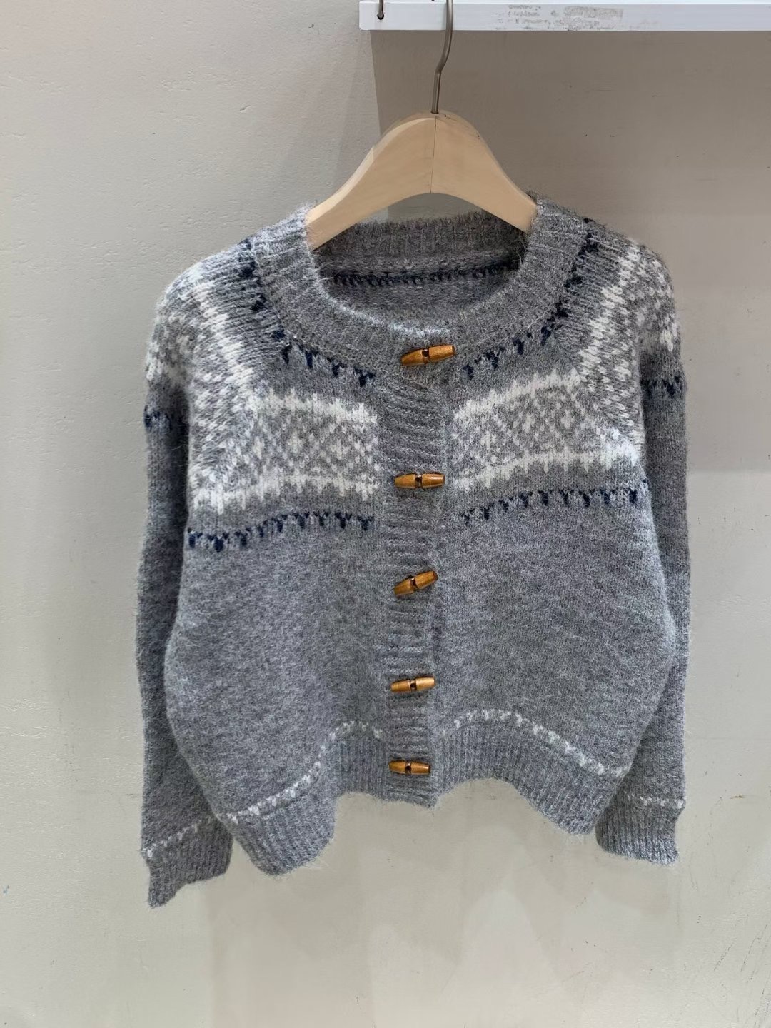 FRIDA東大門㊣代購女士新品推薦職業時尚休閑25秋冬針織衫開衫FRIDA針織衫圖色1