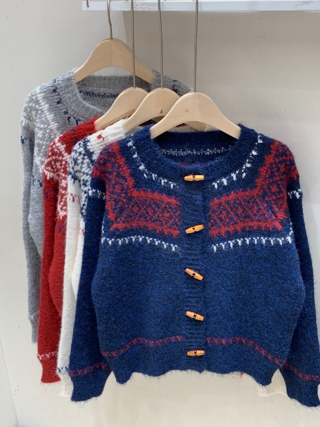 FRIDA東大門㊣代購女士新品推薦職業時尚休閑25秋冬針織衫開衫FRIDA針織衫圖色3左三色