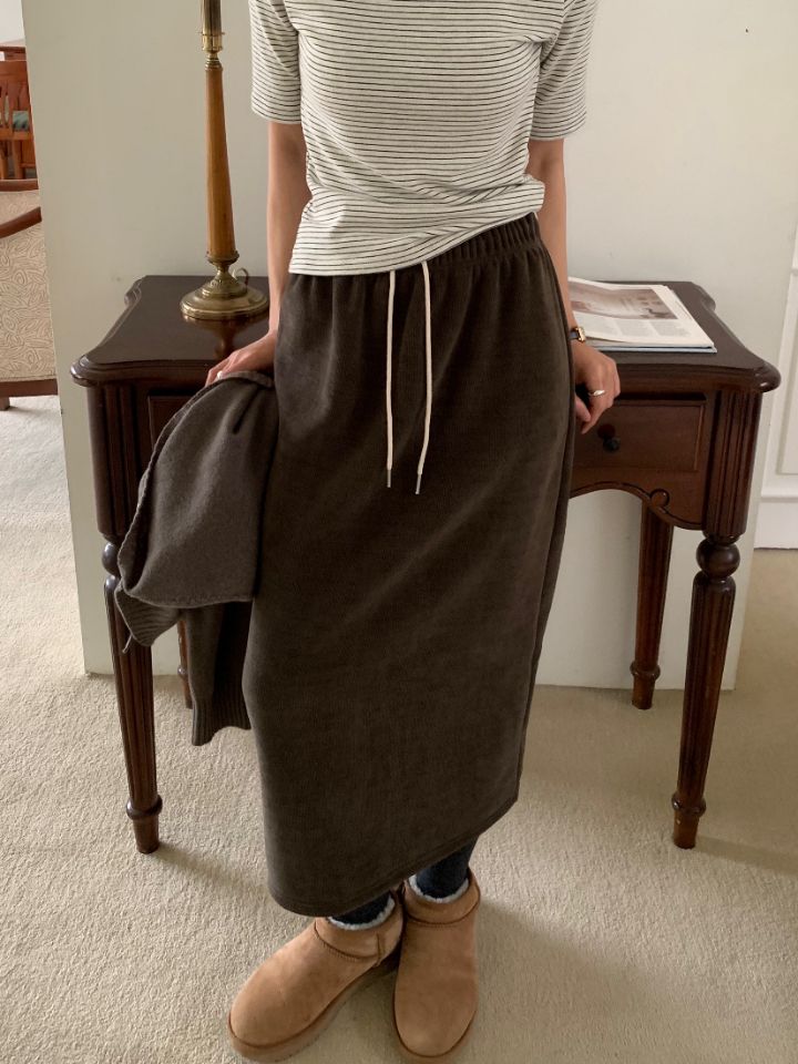 DOIT韓國代購㊣女裝新款人氣25秋冬推薦熱賣休閑時尚職業長裙DOIT長裙