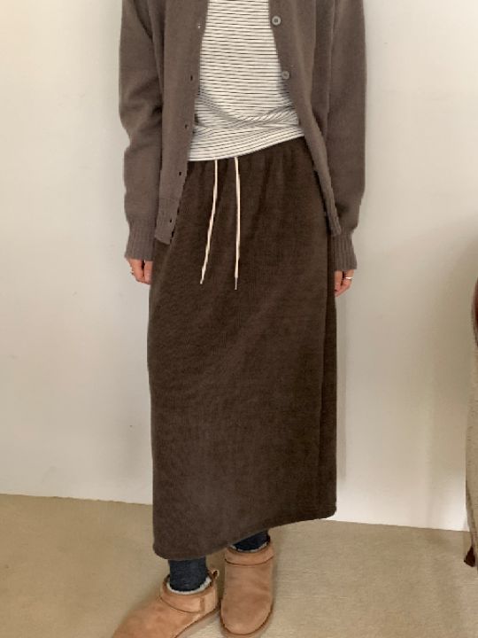 DOIT韓國代購㊣女裝新款人氣25秋冬推薦熱賣休閑時尚職業長裙DOIT長裙