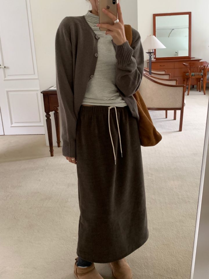 DOIT韓國代購㊣女裝新款人氣25秋冬推薦熱賣休閑時尚職業長裙DOIT長裙圖色2