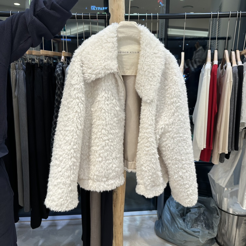 COPINER東大門㊣代購女裝新品熱賣時尚25秋冬人氣休閑短款大衣COPINER短款大衣圖色2