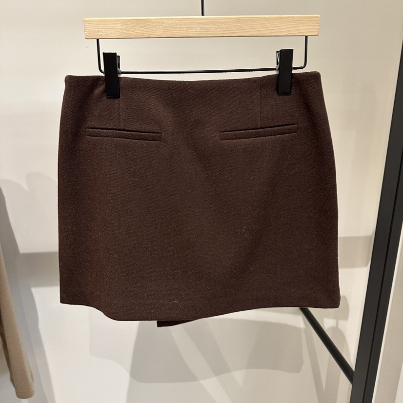 aube nunt韓國直郵㊣女士新款熱賣25秋冬職業休閑推薦短裙aube nunt短裙