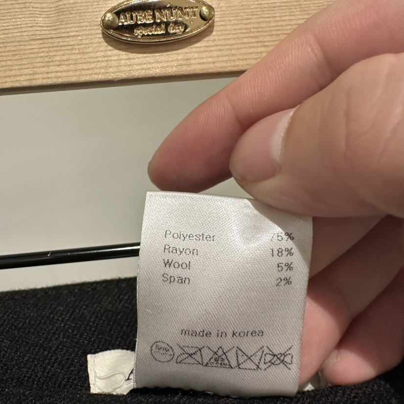 aube nunt韓國直郵㊣女士新款熱賣25秋冬職業休閑推薦短裙aube nunt短裙