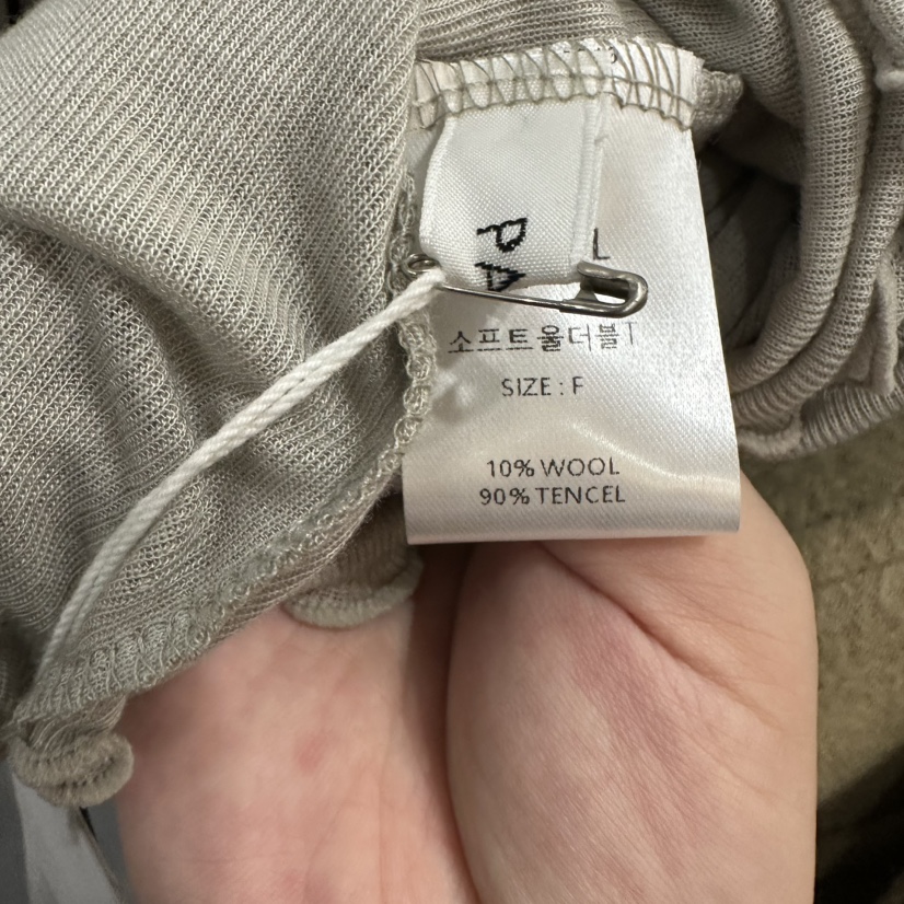 PAVEL韓國代購㊣女裝新品熱賣25秋冬長袖T恤假兩件羊毛柔軟絨PAVEL長袖T恤