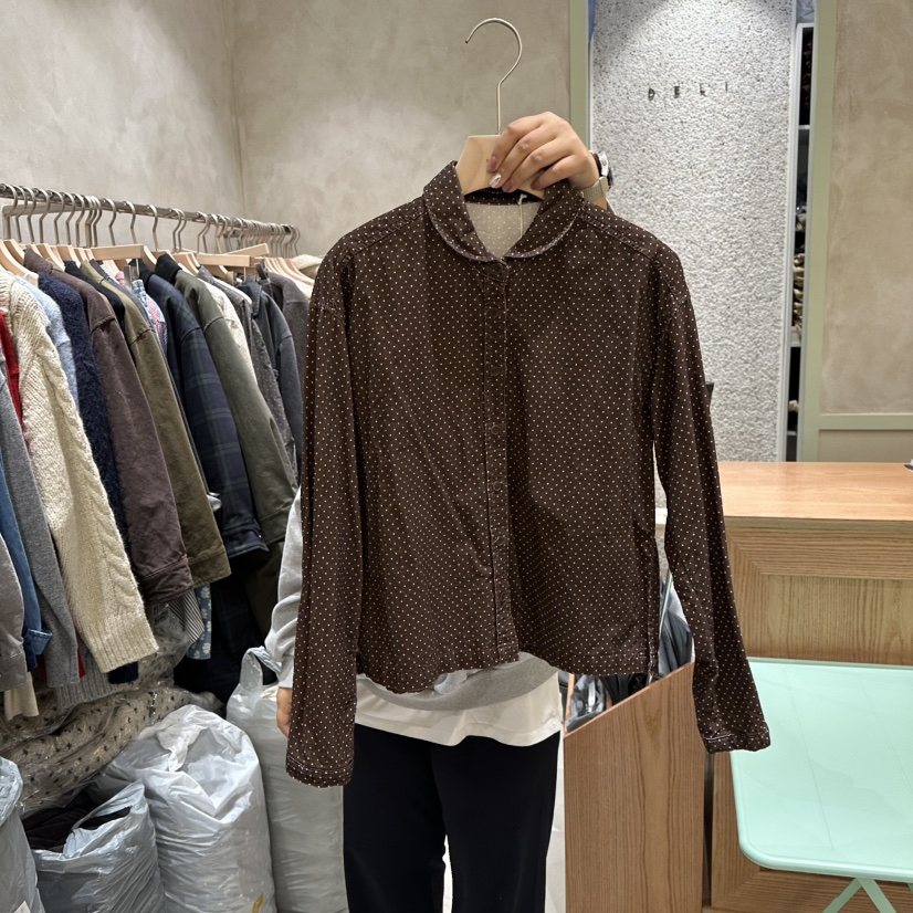 DELI JENNY東大門㊣實拍女裝新品熱賣25秋冬推薦襯衫蕾絲衫DELI JENNY襯衫/蕾絲衫圖色2