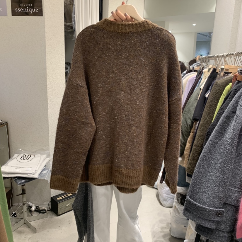 SSEMIENNE東大門㊣直郵女裝新品人氣25秋冬職業休閑毛衣羊毛衫SSENIQUE毛衣