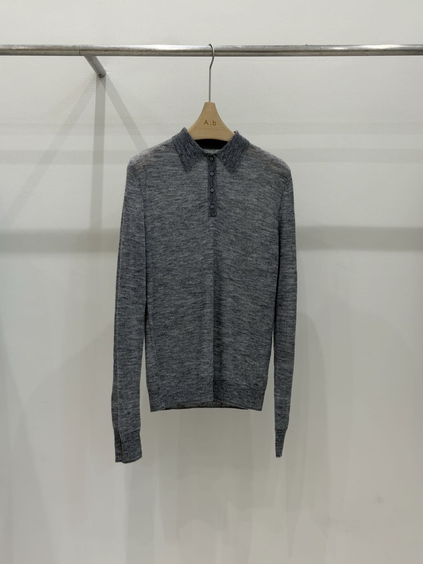 AUTUMN BEIGE-Q東大門㊣直郵女裝新品熱賣休閑長袖T恤紐扣A.b/AUTUMN BEIGE長袖T恤圖色2