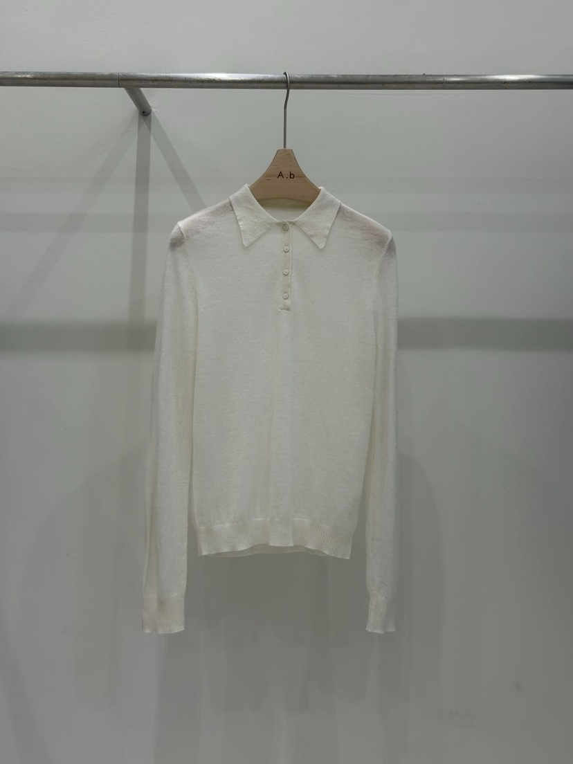 AUTUMN BEIGE-Q東大門㊣直郵女裝新品熱賣休閑長袖T恤紐扣A.b/AUTUMN BEIGE長袖T恤圖色4