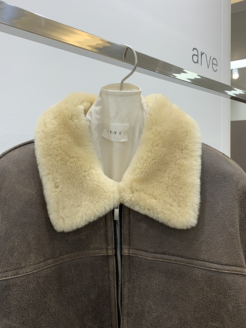 ARVE東大門㊣直郵女裝新品時尚人氣休閑推薦25秋冬熱賣皮衣ARVE皮衣