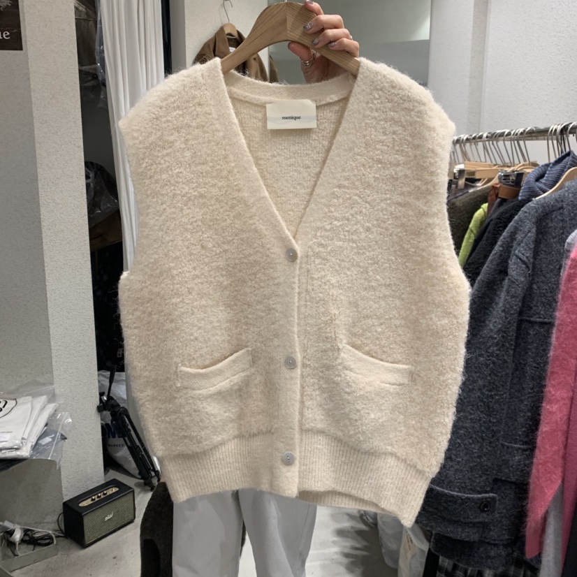 SSEMIENNE東大門㊣直郵女裝新品時尚人氣熱賣休閑職業推薦馬甲SSENIQUE馬甲圖色1