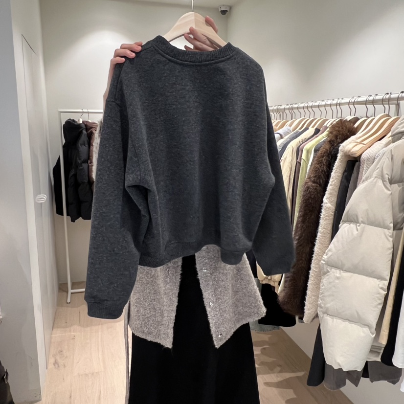 LIFFEY東大門㊣代購女士新款熱賣職業推薦人氣25秋冬時尚衛衣LIFFEY衛衣圖色3