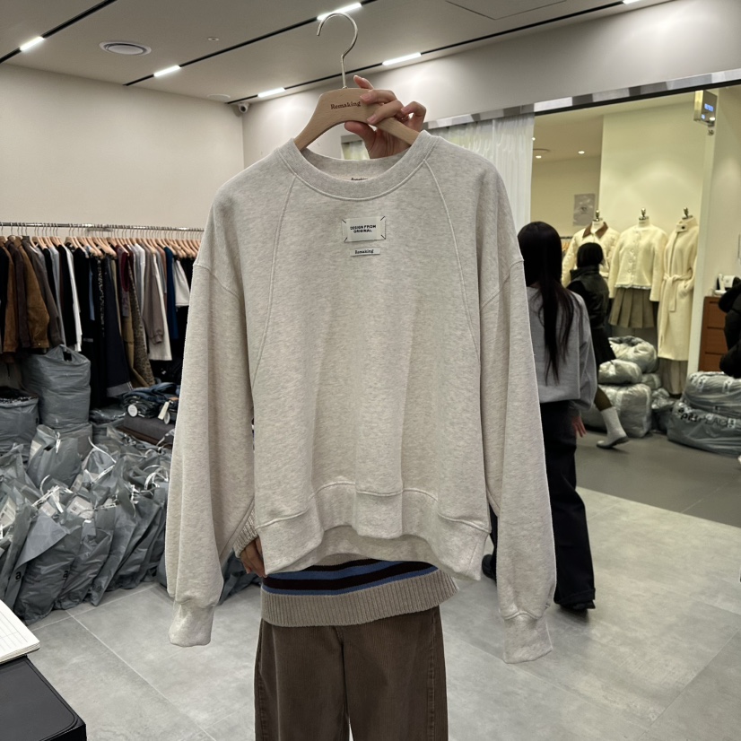 URBANSTORY/REMAKING東大門㊣代購女裝新品25秋冬衛衣加絨Remaking/URBANSTORY衛衣圖色1