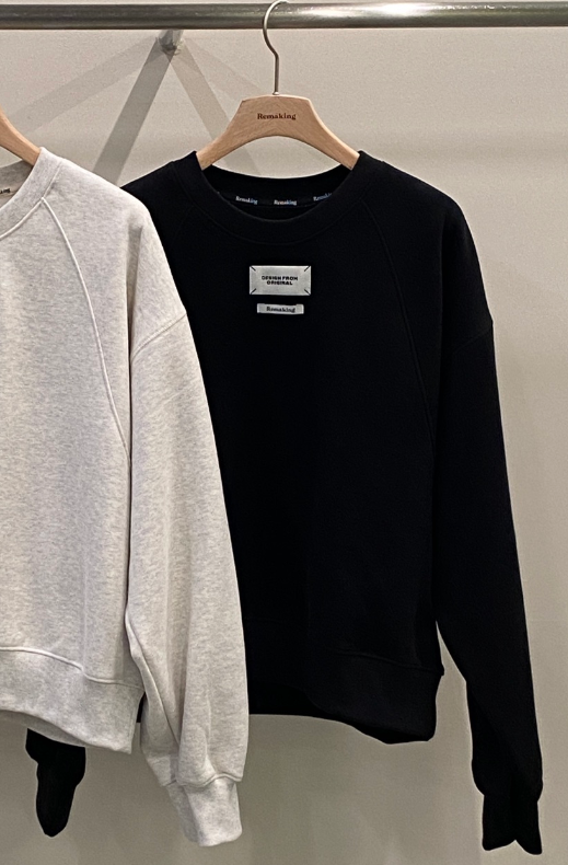 URBANSTORY/REMAKING東大門㊣代購女裝新品25秋冬衛衣加絨Remaking/URBANSTORY衛衣圖色2