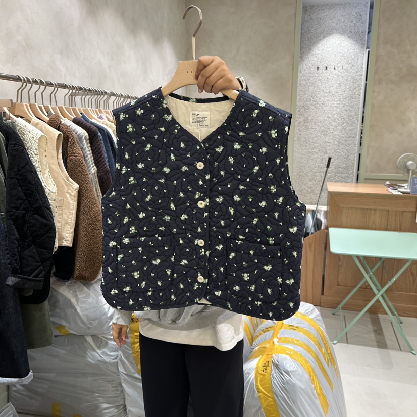 DELI JENNY東大門㊣實拍女士新款25秋冬熱賣職業推薦休閑馬甲DELI JENNY馬甲圖色2