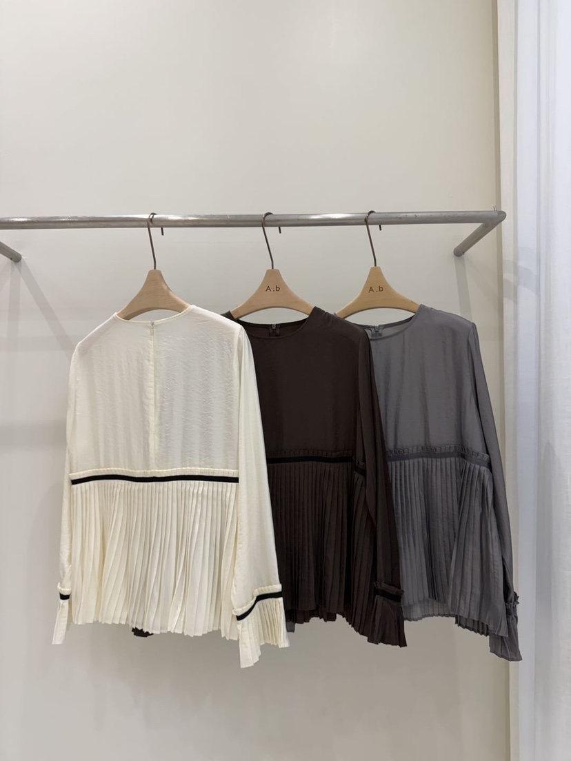 AUTUMN BEIGE-Q韓國代購㊣女士新品職業休閑推薦襯衫蕾絲衫A.b/AUTUMN BEIGE襯衫/蕾絲衫