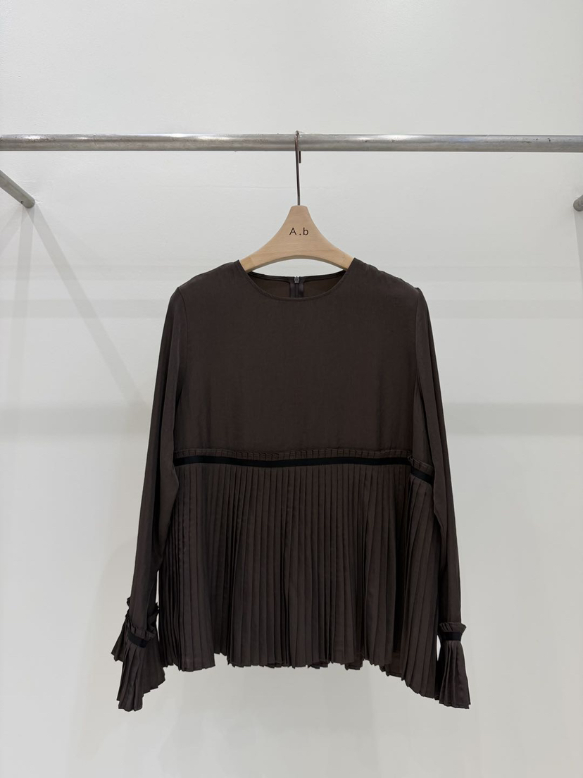 AUTUMN BEIGE-Q韓國代購㊣女士新品職業休閑推薦襯衫蕾絲衫A.b/AUTUMN BEIGE襯衫/蕾絲衫圖色3