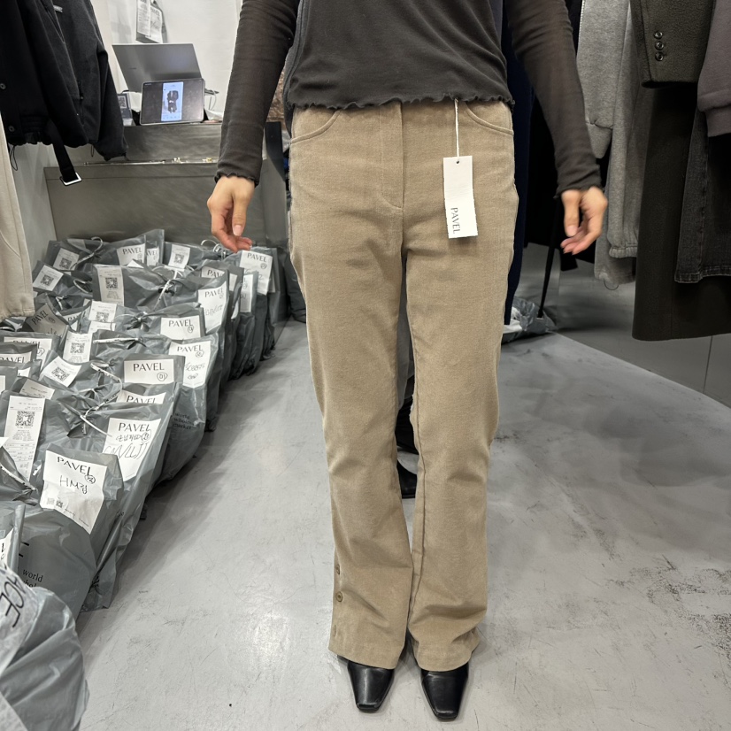 PAVEL韓國直郵㊣女士新品熱賣人氣職業時尚休閑25秋冬休閑褲PAVEL休閑褲圖色1