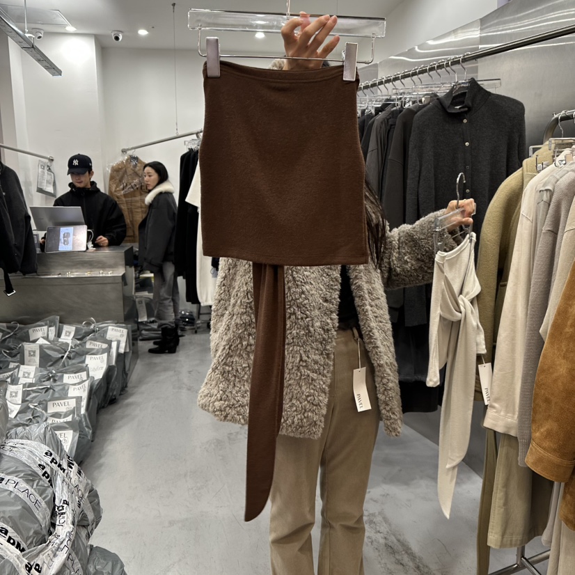 PAVEL韓國直郵㊣女士新品休閑推薦熱賣人氣吊帶背心安哥拉羊毛PAVEL吊帶/背心