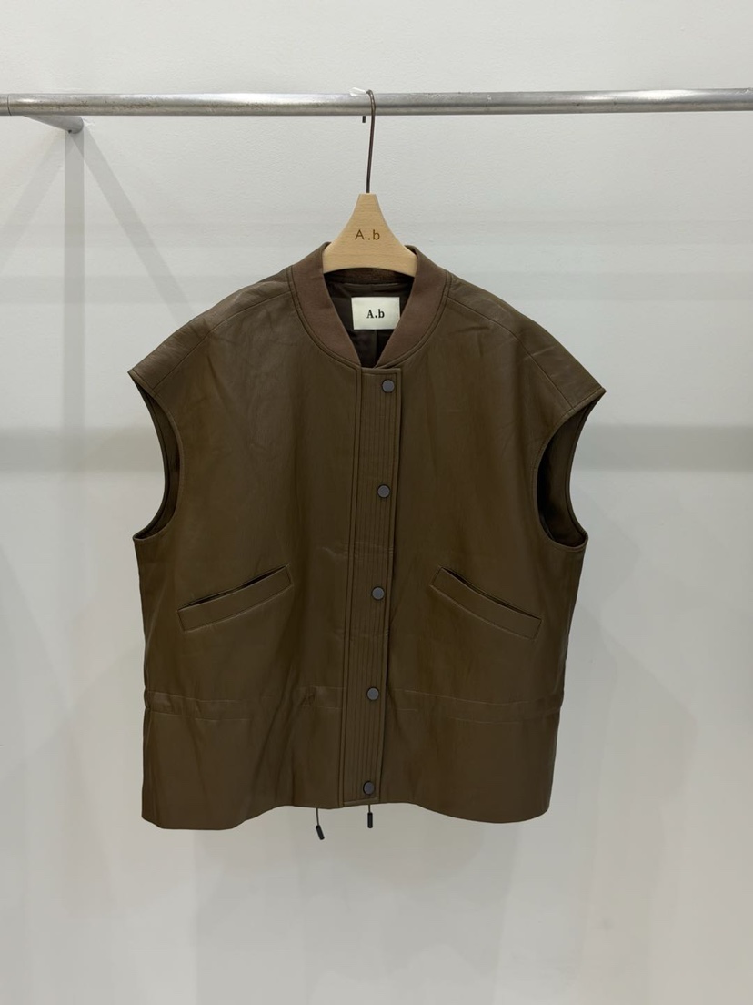 AUTUMN BEIGE-Q韓國代購㊣女裝新品25秋冬推薦休閑熱賣馬甲A.b/AUTUMN BEIGE馬甲圖色1