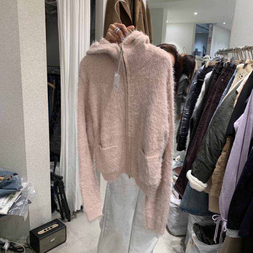 SSEMIENNE東大門㊣代購女士新品推薦休閑熱賣人氣針織衫毛皮SSENIQUE針織衫圖色2