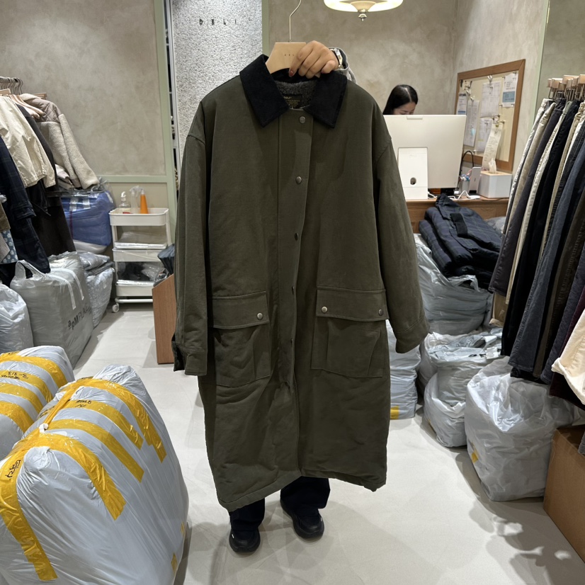 DELI JENNY東大門㊣實拍女士新品推薦職業25秋冬中長款大衣DELI JENNY中長款大衣圖色2